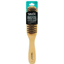 Sleek Finishing Brush, Natural Wood, Long Handle