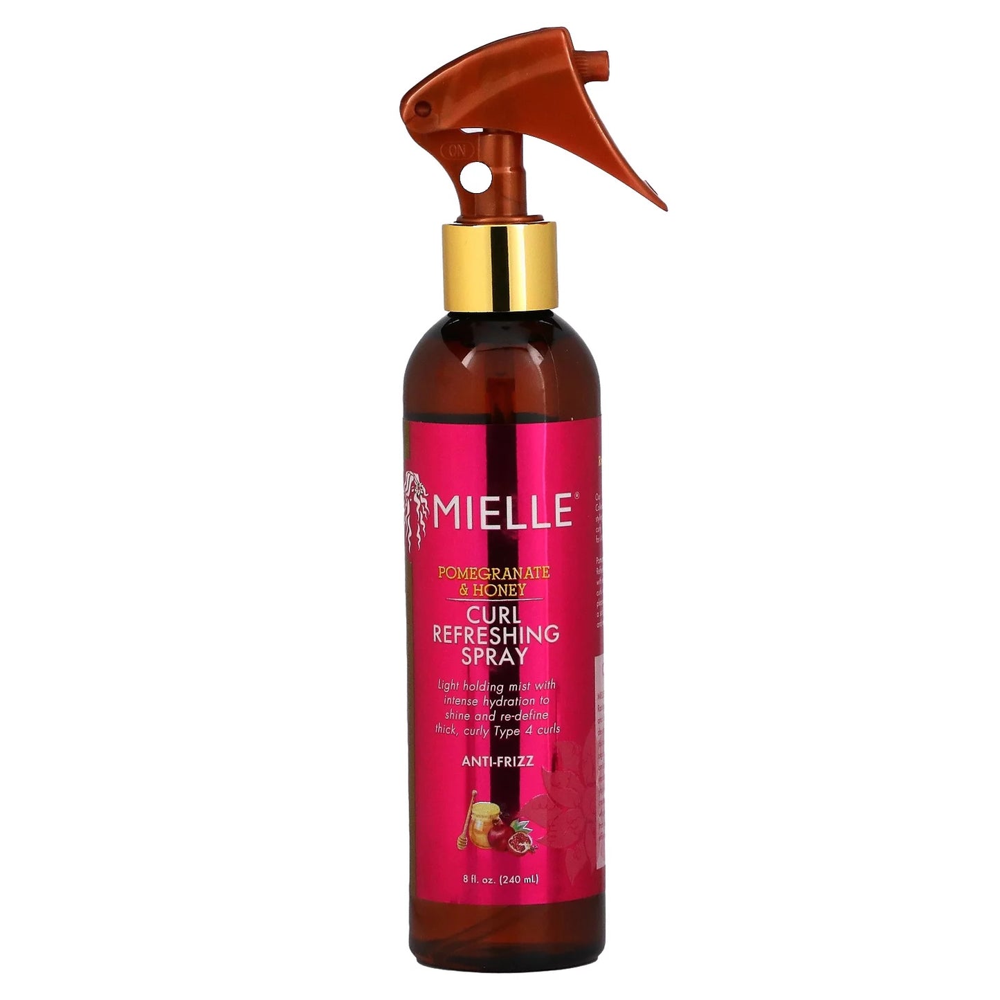 Mielle Organics Pomegranate & Honey Curl Refreshing Spray, Moisturizing Defining Mist 8-Fluid Ounces