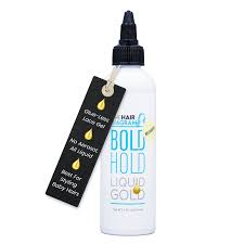 The Hair Diagram Bold Hold Liquid Gold Reloaded Temporary Hold Gel, Non-Aerosol and Alcohol Free (4 oz)