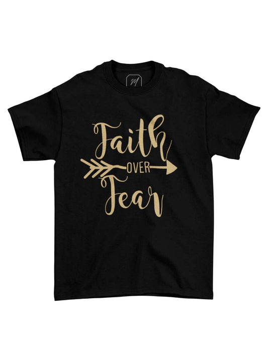 TSHIRT FAITH OVER FEAR BLACK